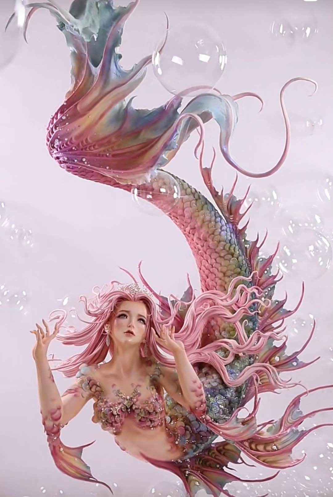 礼物名称:梦幻美人鱼 礼物描述:海龙王第九个女儿,活泼开朗爱弹琴!